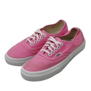 Pink canvas Vans sz 5